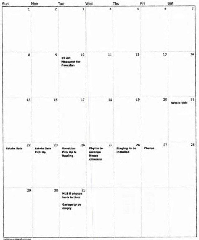Harb and Co Marketing Calendar