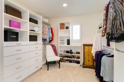 reorganizing your closet