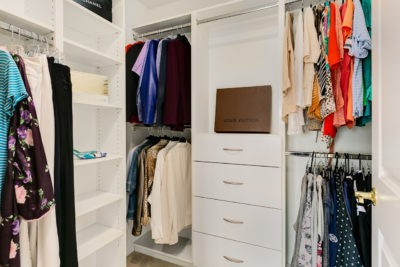 reorganizing your closet