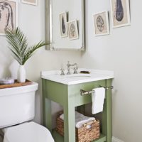 Setting up the bathroom in a new home