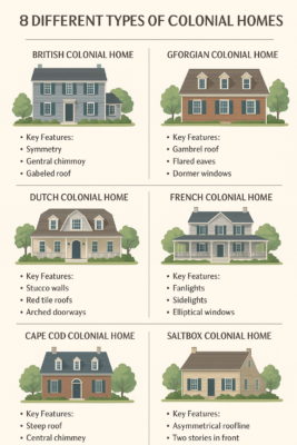 8 Distinct Types of Colonial Homes