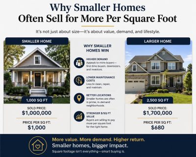 Why Smaller Homes Often Sell for More Per Square Foot